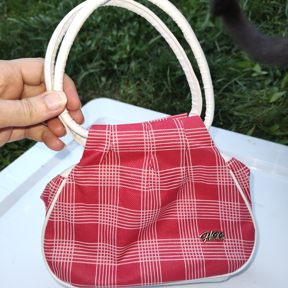 Red Plaid HCC Small Women's Handbag
